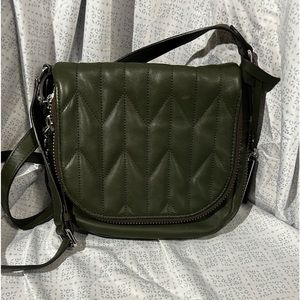 Vince Camuto Quilted Crossbody Purse/ Army Green